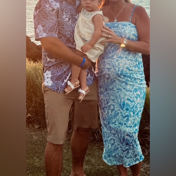 Blue & White Dress - Picture 2 of 4